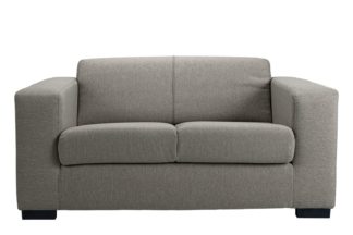 An Image of Habitat Ava Compact 2 Seater Fabric Sofa - Light Grey