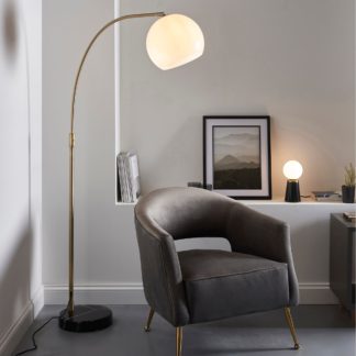 An Image of Hartwell Floor Lamp Antique Brass
