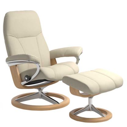 An Image of Stressless Consul Signature Chair Stool Batick
