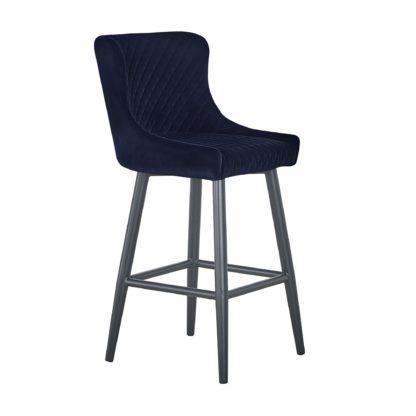 b23dd613c73bb6223c9fb88e709b3f3e4a7f0a38755293cb0200274b728a5f95.jpg An Image of Montreal Velvet Bar Stool Charcoal