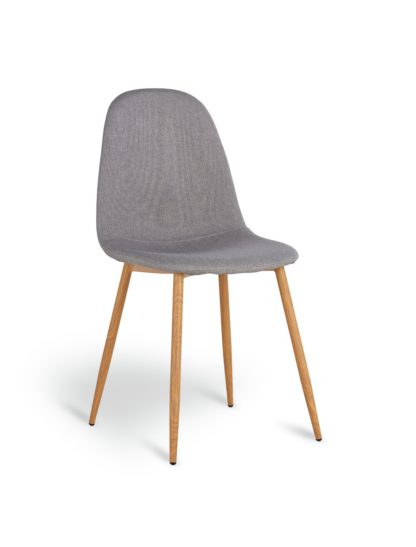 An Image of Habitat Beni Fabric Office Chair - Grey