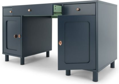 An Image of Quin Desk, Blue