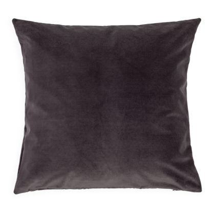 An Image of Heal's Velvet Cushion Clay Grey 45 x 45cm