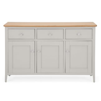 An Image of Freya Large Sideboard Grey and Brown