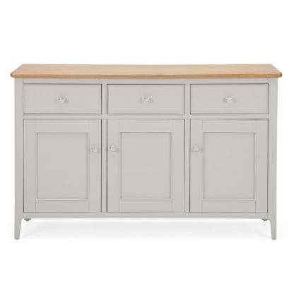 b8df4e60ec9f2bde72ff7862a618735703884962ce5d53bc972a866287b5b11e.jpg An Image of Freya Large Sideboard Grey and Brown