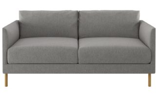 An Image of Habitat Hyde 2 Seater Fabric Sofa - Grey