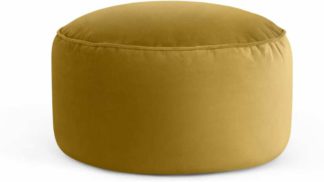 An Image of Lux Velvet floor cushion, Vintage Gold Velvet