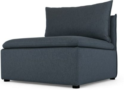 An Image of Victor Modular Sofa Storage Single Seat, Lido Blue