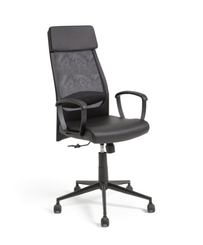 An Image of Habitat Omari Mesh Ergonomic Office Chair - Black