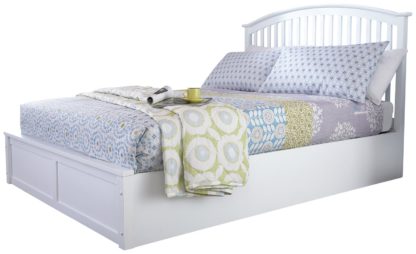 An Image of GFW Madrid Ottoman Kingsize Bed Frame - White