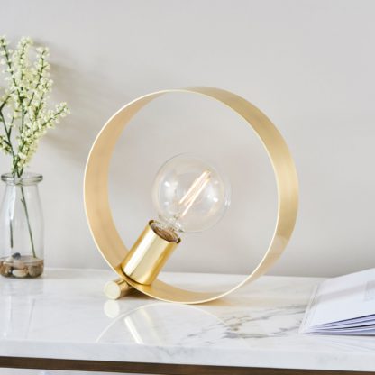An Image of Circ Table Lamp Brass