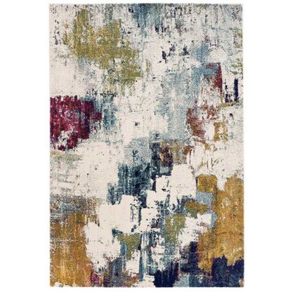 An Image of Nova Abstract Rug Mustard