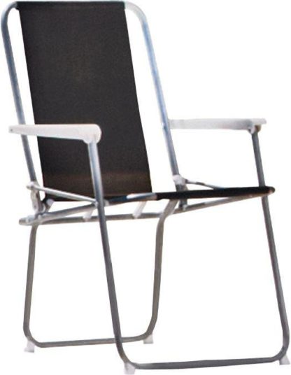 An Image of Argos Home Metal Folding Picnic Chair - Black