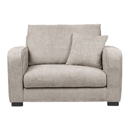 An Image of Carson Chunky Chenille Snuggle Chair Pebble
