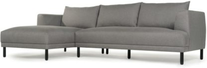 An Image of Bowery Left Hand Facing Chaise End Corner Sofa, Fossil Grey