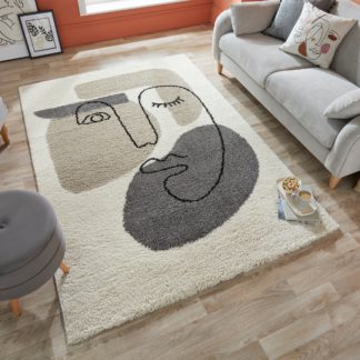 An Image of Beauty Rug Off-White