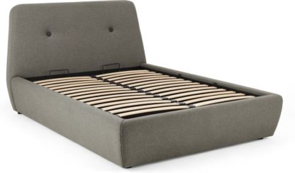 An Image of Edwin Double Bed with Storage, Pavilion Marl Grey