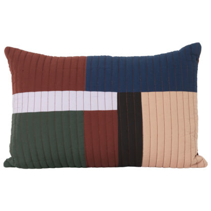 An Image of ferm LIVING Shay Quilt Cushion Mustard 60 x 40cm