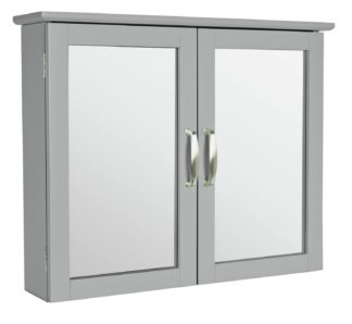 An Image of Argos Home Tongue & Groove Wall Cabinet - Grey