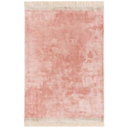 An Image of Elgin Rug Pink and Silver