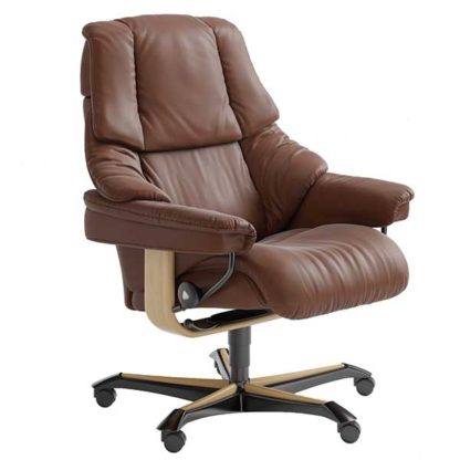 An Image of Stressless Reno Office Chair Choice of Leather