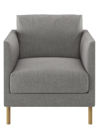 An Image of Habitat Hyde Grey Fabric Armchair