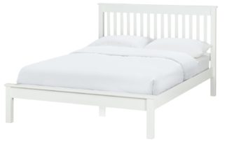 An Image of Habitat Aspley Single Bed Frame - White