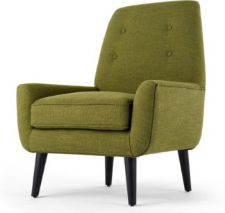 An Image of Imogen Accent Chair, Olive Tonal Weave