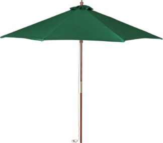 An Image of Argos Home 2.7m Water Repellent Garden Parasol - Green