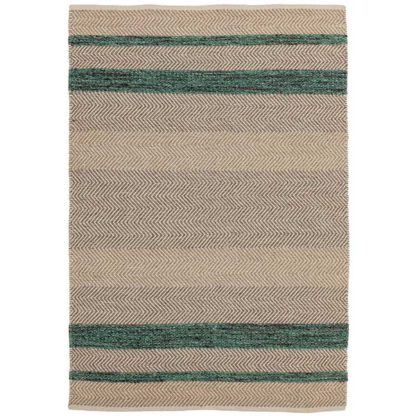 An Image of Fields Rug Emerald