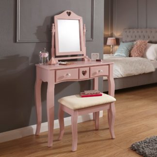 An Image of Heart Dressing Table Set Pink