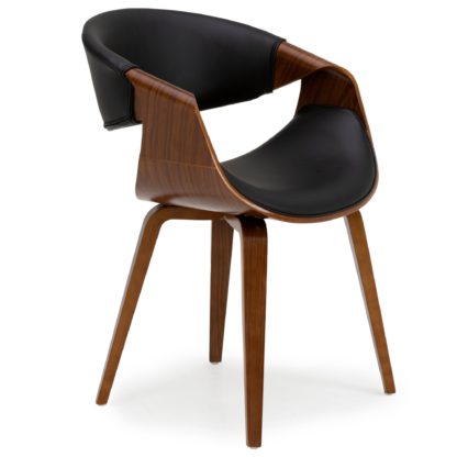 An Image of Modena Chair Black PU Leather Black