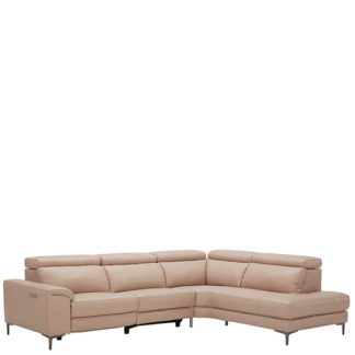 An Image of Cavalli Right Hand Facing Corner Sofa Oslo Pink O7035