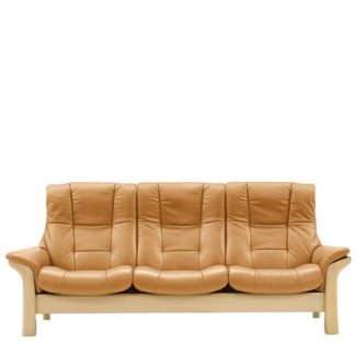 An Image of Stressless Buckingham High Back 3 Seater Choice of Leather