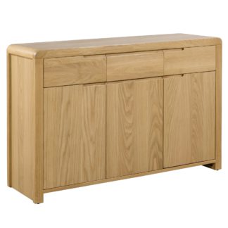 An Image of Curve Oak Sideboard Oak