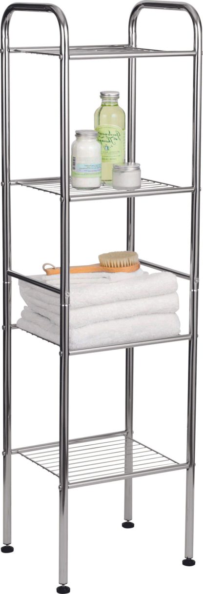 An Image of Argos Home 4 Tier Wire Shelf Unit