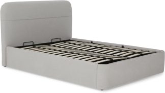 An Image of Baya King Size Ottoman Storage Bed, Hail Grey