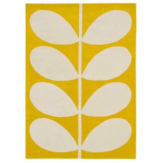 An Image of Orla Kiely Yellow Stem Rug