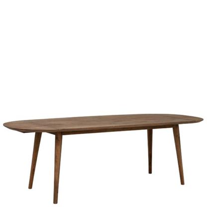 An Image of Bora Dining Table Rustical Oak