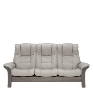 An Image of Stressless Windsor High Back 3 Seater Choice of Leather