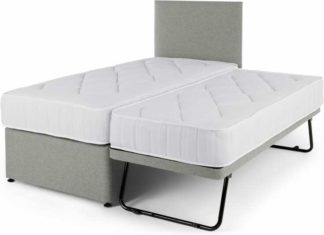An Image of Hyron Guest Bed with 2 Mattresses, Grey Wool