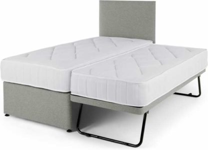 An Image of Hyron Guest Bed with 2 Mattresses, Grey Wool