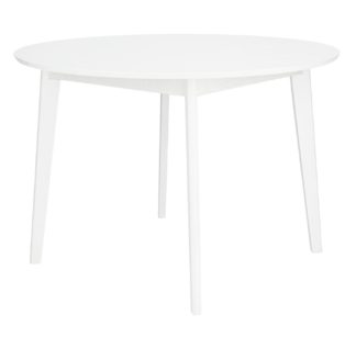 An Image of Habitat Skandi Veneer 4 Seater Round Table - White Oak