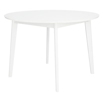 An Image of Habitat Skandi Veneer 4 Seater Round Table - White Oak