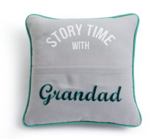 An Image of Argos Home Grandad Story Time Cushion