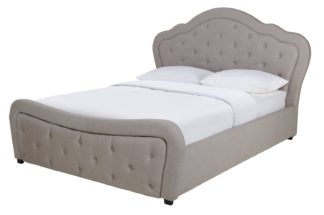 An Image of Argos Home Venice Kingsize Bed Frame with End Drawer - Grey