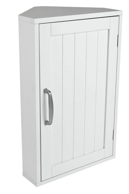 An Image of Argos Home Tongue & Groove Corner Cabinet - White