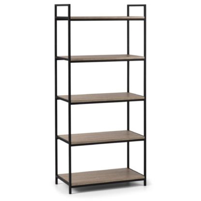 An Image of Tribeca Tall Bookcase Black/Natural