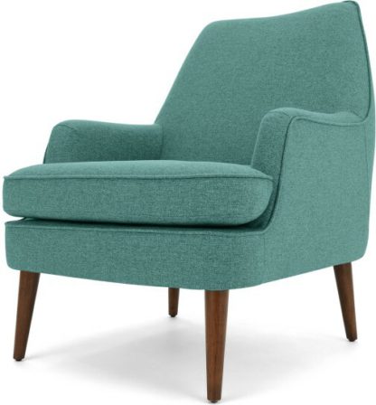 An Image of Martha Accent Chair, Glass Blue