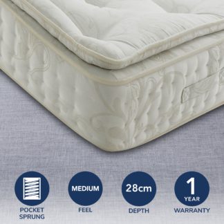 An Image of Signature Medium Pillow Top 2000 Pocket Mattress Natural